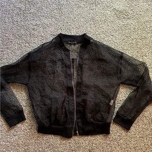Transparent black jacket